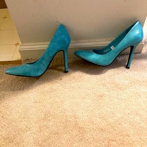 Turquoise Stiletto Pumps